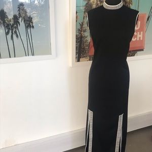 Vintage 60s Alfred Shaheen Maxi Aztec Dress Sz M